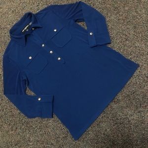 Karl Lagerfeld Half Button Blouse